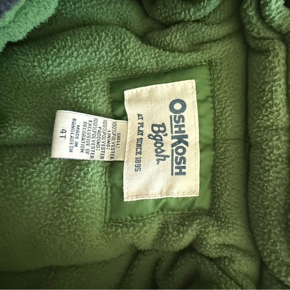 OshKosh B'gosh Kids Green and Navy Puffer Jacket - Picture 8 of 8